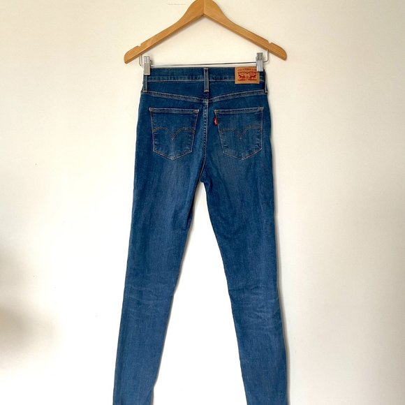 Brand New Levis 720 High Rise Super Skinny Jeans  Sz 25 - Picture 3 of 7